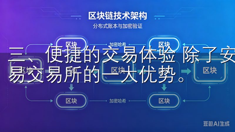 三、便捷的交易体验 除了安全性之外，良好的用户体验也是欧易交易所的一大优势。